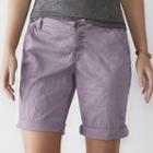 Women's Sonoma Goods For Life&trade; Chino Bermuda Shorts, Size: 14, Med Purple