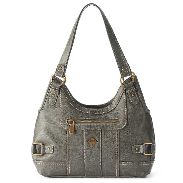 Concept Braefield 4-poster Shoulder Bag, Women's, Dark Grey