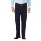 Men's J.m. Haggar Premium Classic-fit Pleat-front Stretch Suit Pants, Size: 36x29, Dark Blue
