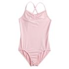 Girls 4-14 Jacques Moret Pink Dance Leotard, Size: Large