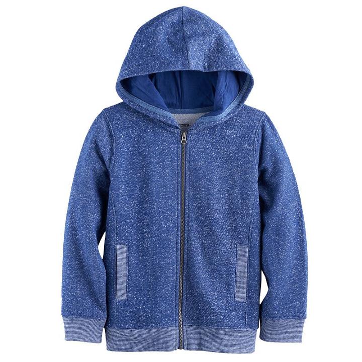 Boys 4-7x Sonoma Goods For Life&trade; Marled Hoodie, Size: 7, Dark Grey