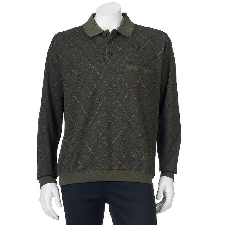 Big & Tall Safe Harbor Classic-fit Banded-bottom Polo, Men's, Size: 2xb, Green
