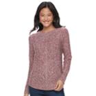 Juniors' So&reg; Shirttail Cable-knit Sweater, Teens, Size: Medium, Dark Brown