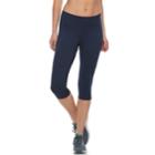 Women's Tek Gear&reg; Performance Skimmer Capri Leggings, Size: Small, Dark Blue