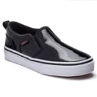 Vans Asher Slip-on Skate Shoes - Girls, Girl's, Size: Medium (2), Black
