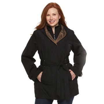 Plus Size Braetan Hooded Rain Jacket, Women's, Size: 2xl, Black
