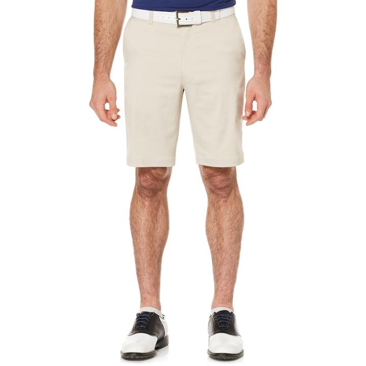Men's Grand Slam Active Waistband Stretch Performance Golf Shorts, Size: 38, Light Grey
