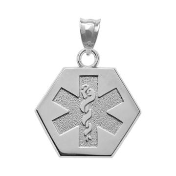 Insignia Collection Sterling Silver Medical Alert Pendant, Multicolor