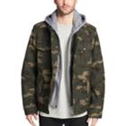 Men's Levi's&reg; Sherpa-lined Hooded Military Trucker Jacket, Size: Large, Green