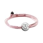 All Wrapped Up Sterling Silver Heart Link Wrap Bracelet, Women's, Pink