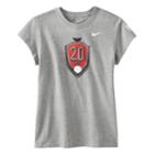 Nike Usa Soccer Abby Wambach Hero Tee - Girls 7-16, Size: Medium, Grey
