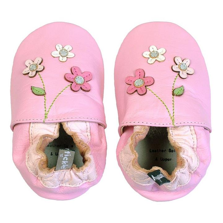 Tommy Tickle Floral Crib Shoes - Baby, Infant Girl's, Size: 18-24month, Pink