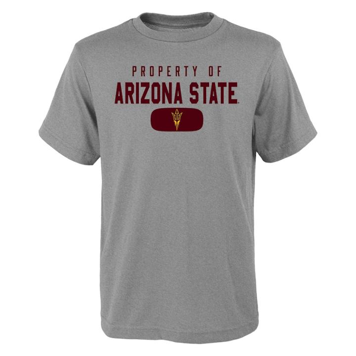 Boys 4-18 Arizona State Sun Devils Property Of Tee, Size: 8-10, Grey