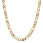 Lynx Men's Gold Tone Steel Stainless Steel Figaro Chain Necklace -24 In, Size: 24