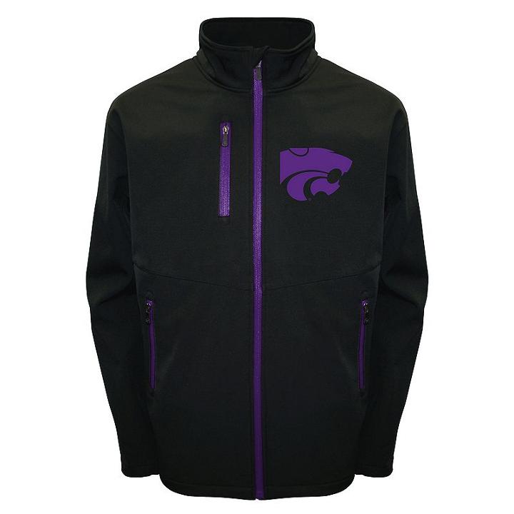 Men's Franchise Club Kansas State Wildcats Softshell Jacket, Size: Xl, Black