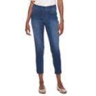 Women's Croft & Barrow&reg; Pull-on Ankle Jeans, Size: 14 Short, Med Blue