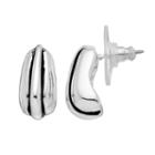 Napier Grooved Drop Earrings, Women's, Silver
