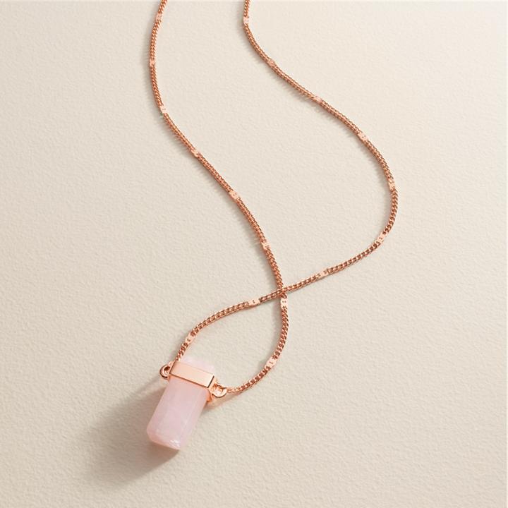 Lc Lauren Conrad Long Pink Rectangle Necklace, Women's