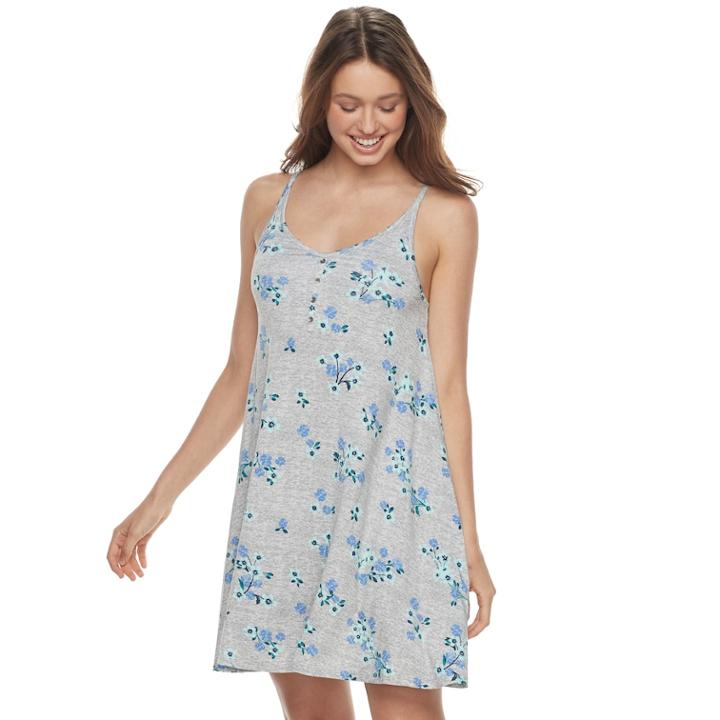 Juniors' So&reg; Henley Swing Dress, Size: Xl, Med Grey