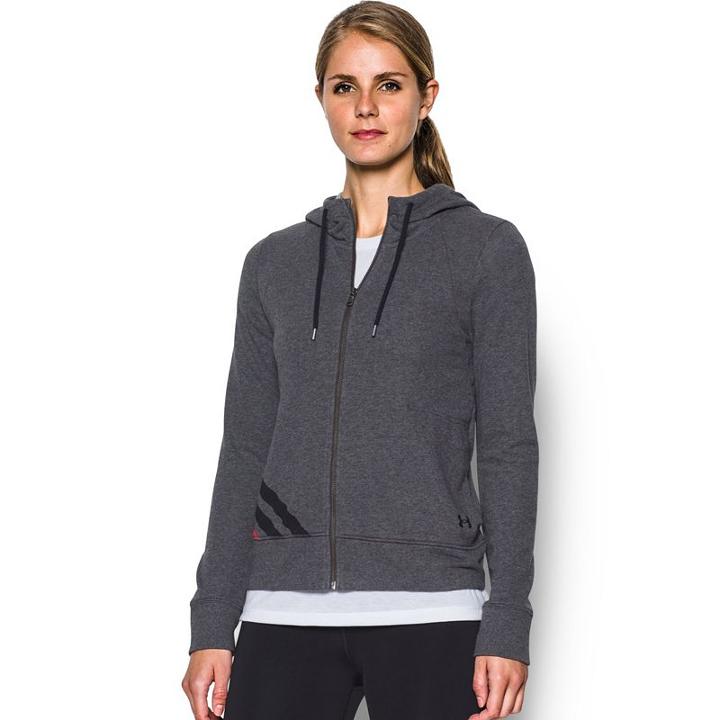 Women's Under Armour French Terry Full-zip Hoodie, Size: Xl, Grey Other