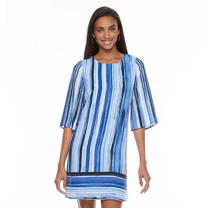 Women's Apt. 9&reg; Strappy Cutout Shift Dress, Size: 12, Orange Oth