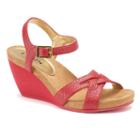 Chaps Reine Women's Wedge Sandals, Size: 8.5 B, Red