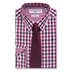 Men's Nick Graham Everywhere Modern-fit Dress Shirt And Tie Boxed Set, Size: S 34/35, Red