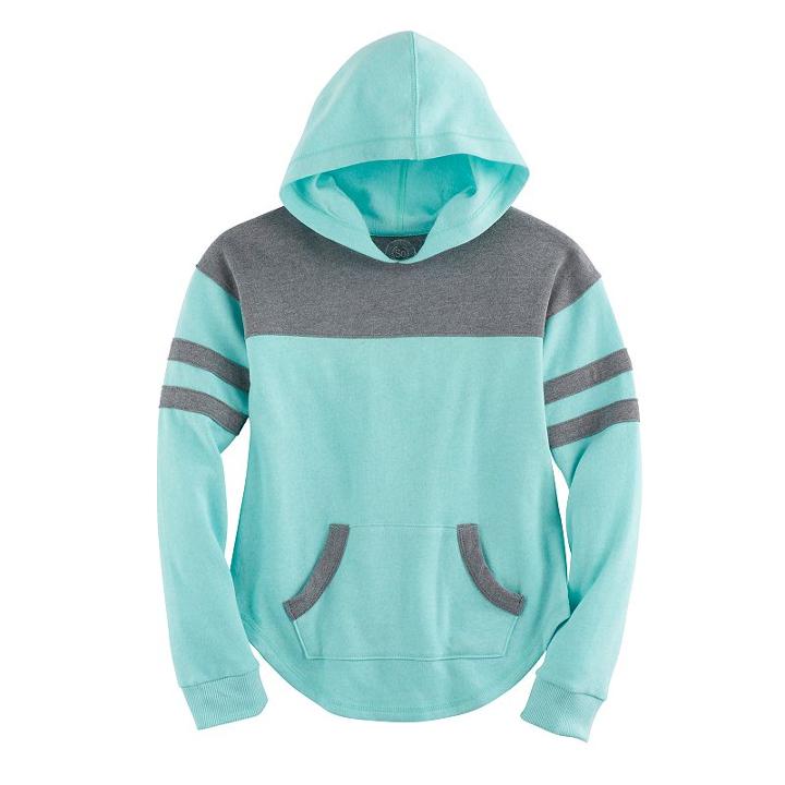 Plus Size Girls 7-16 So&reg; Varsity Fleece Hoodie, Size: 16 1/2, Brt Green