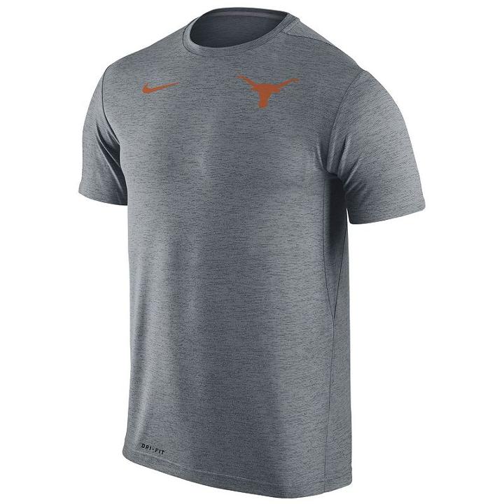 Men's Nike Texas Longhorns Dri-fit Touch Tee, Size: Small, Grey