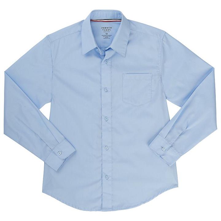 Boys 4-20 French Toast Long Sleeve Button-down Dress Shirt, Size: 8, Blue