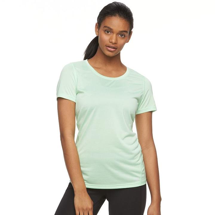 Women's Tek Gear&reg; Performance Base Layer Tee, Size: Xs, Lt Green