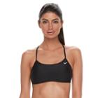 Women's Nike Racerback Sport Bikini Top, Size: Medium, Black