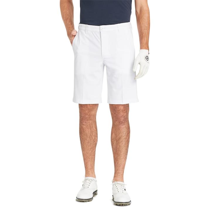Men's Izod Swingflex Classic-fit Performance Flat-front Golf Shorts, Size: 36, White