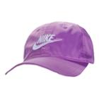 Girls 4-6x Nike Logo Satin Dri-fit Baseball Cap Hat, Lt Purple