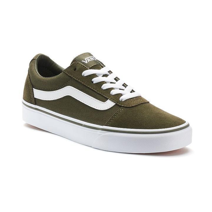 Vans Ward Women's Suede & Canvas Skate Shoes, Size: 8, Med Green