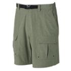 Men's Croft & Barrow&reg; Outdoor Belted Cargo Stretch Shorts, Size: 44, Dark Green