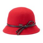 Betmar Christina Loop Trim Felt Cloche Hat, Women's, Red