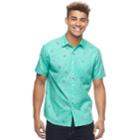 Men's Peanuts Pirate Snoopy Button-down Shirt, Size: Large, Green