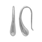 Primrose Sterling Silver Curved Teardrop Earrings, Women's