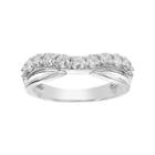 Simply Vera Vera Wang 14k White Gold 3/4 Carat T.w. Diamond Contour Wedding Ring, Women's, Size: 7