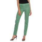 Women's Utopia By Hue Pintucked Twill Leggings, Size: Xl, Dark Green