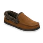 Men's Dearfoams Microfiber Whipstitch Wide-width Clog Slippers, Size: Xl, Brown