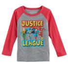 Toddler Boy Jumping Beans&reg; Dc Comics The Justice League Batman, Superman, The Flash & Aquaman Graphic Tee, Size: 3t, Grey