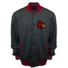 Men's Franchise Club Louisville Cardinals Classic Fleece Jacket, Size: Xxl, Grey