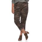 Plus Size Sonoma Goods For Life&trade; Flex Waistband Chino Capris, Women's, Size: 18 W, Multicolor
