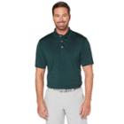 Men's Grand Slam Regular-fit Motionflow 360 Heathered Performance Golf Polo, Size: Xl, Dark Green