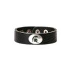 Women's Michigan State Spartans Leather Concho Bracelet, Black