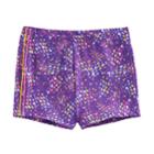 Girls 4-14 Jacques Moret Triangle Abstract Dance Shorts, Size: Small, Brown Over