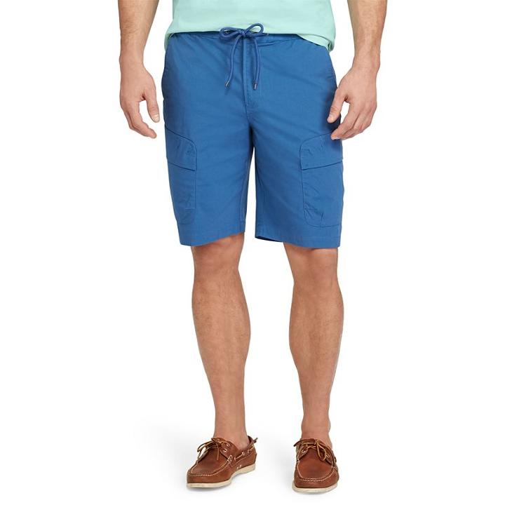 Men's Chaps Classic-fit Stretch Performance Cargo Shorts, Size: Medium, Blue