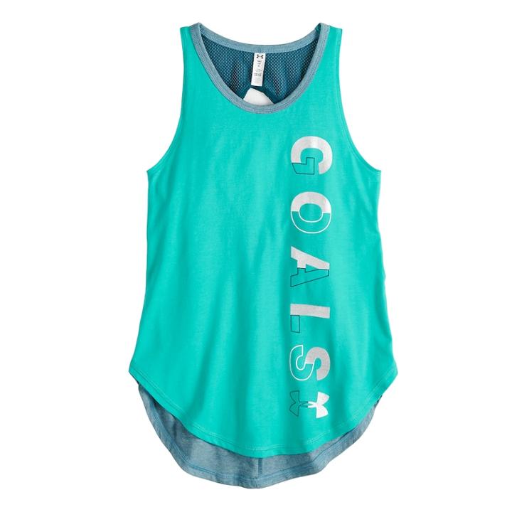 Girls 7-16 Under Armour Goals Finale Tank Top, Size: Medium, Purple